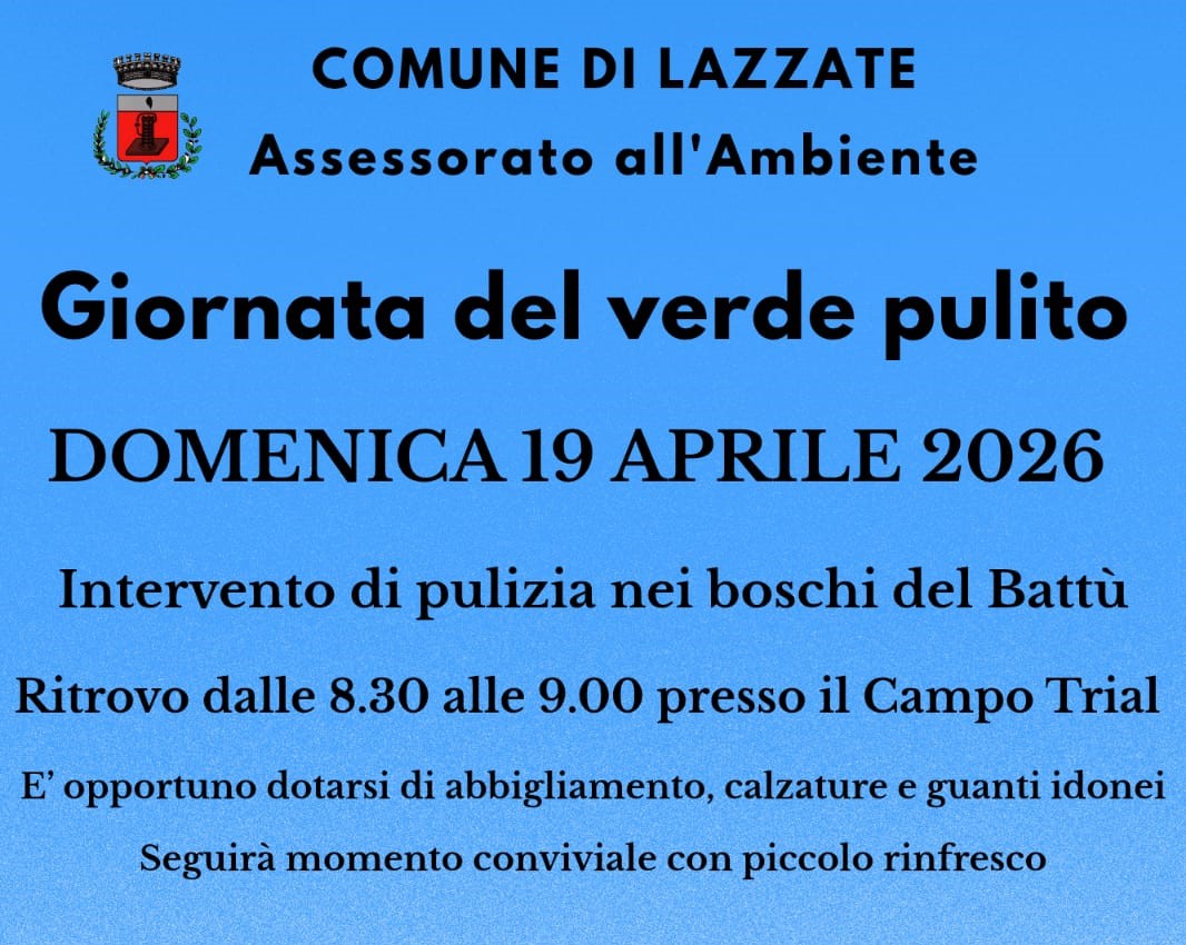 Domenica torna la Giornata del verde pulito a Lazzate