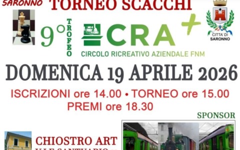 Scacchi al chiostro di viale Santuario: al via il nono trofeo Cra