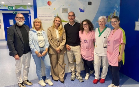 Francesca Caruso visita il Ponte del Sorriso