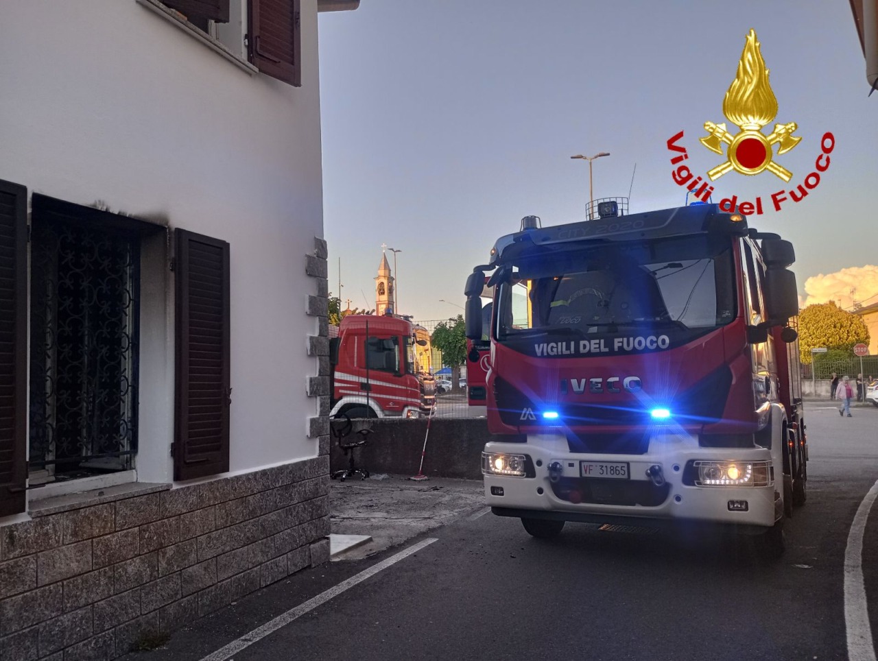 Incendio in un’abitazione a Fagnano Olona