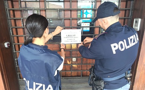 Intervento del Questore: bar chiuso per un mese