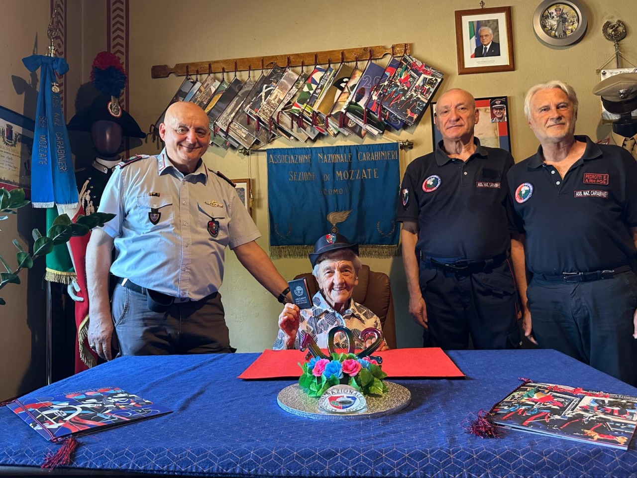 La tessera dell’Anc per Ottilia Cerati, 102 anni di storia