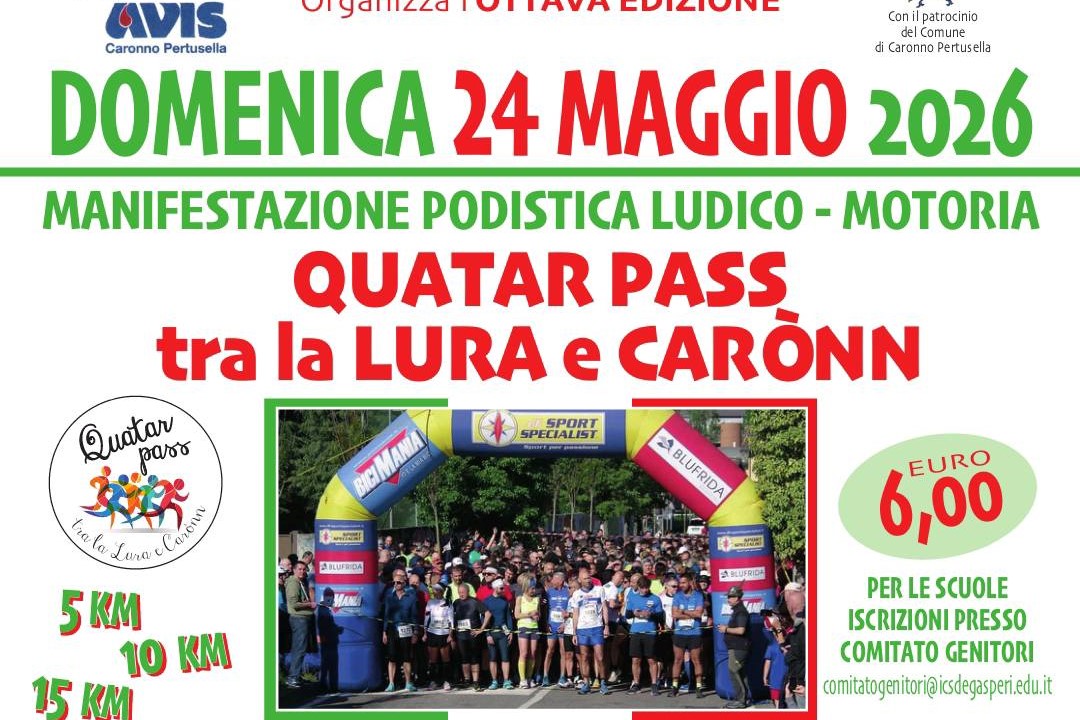 Ottava edizione di Quatar pass tra la Lura e Carònn