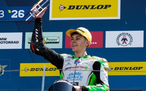 Valentino Sponga in testa al campionato dopo la prima gara