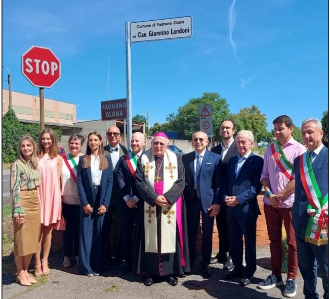 Inaugurata a Fagnano Olona la via dedicata a Giannino Landoni