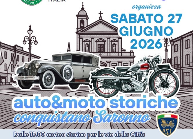 Le auto e moto storiche tornano a Saronno