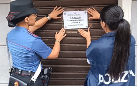 Chiusura temporanea del bar disposta dal Questore
