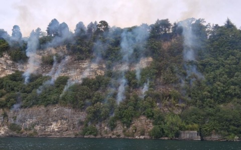 Incendi a Leggiuno e Mornago: settimana di operazioni della Protezione Civile