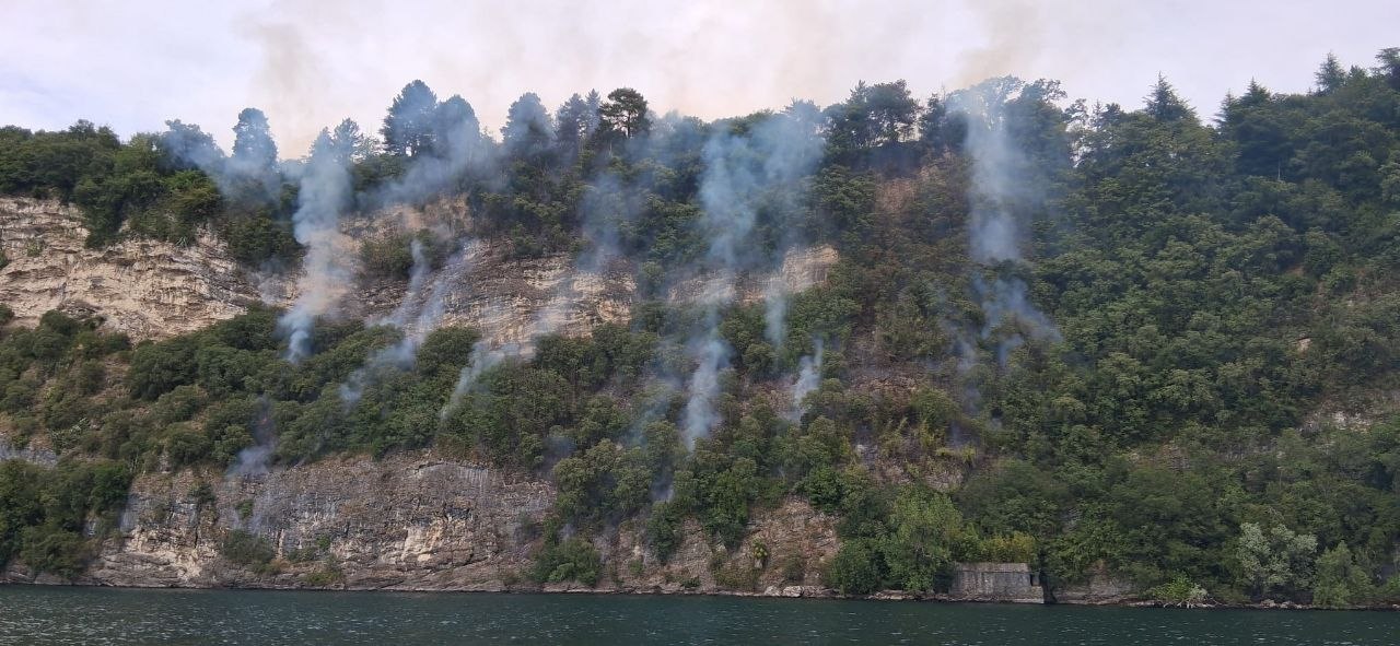 Incendi a Leggiuno e Mornago: settimana di operazioni della Protezione Civile