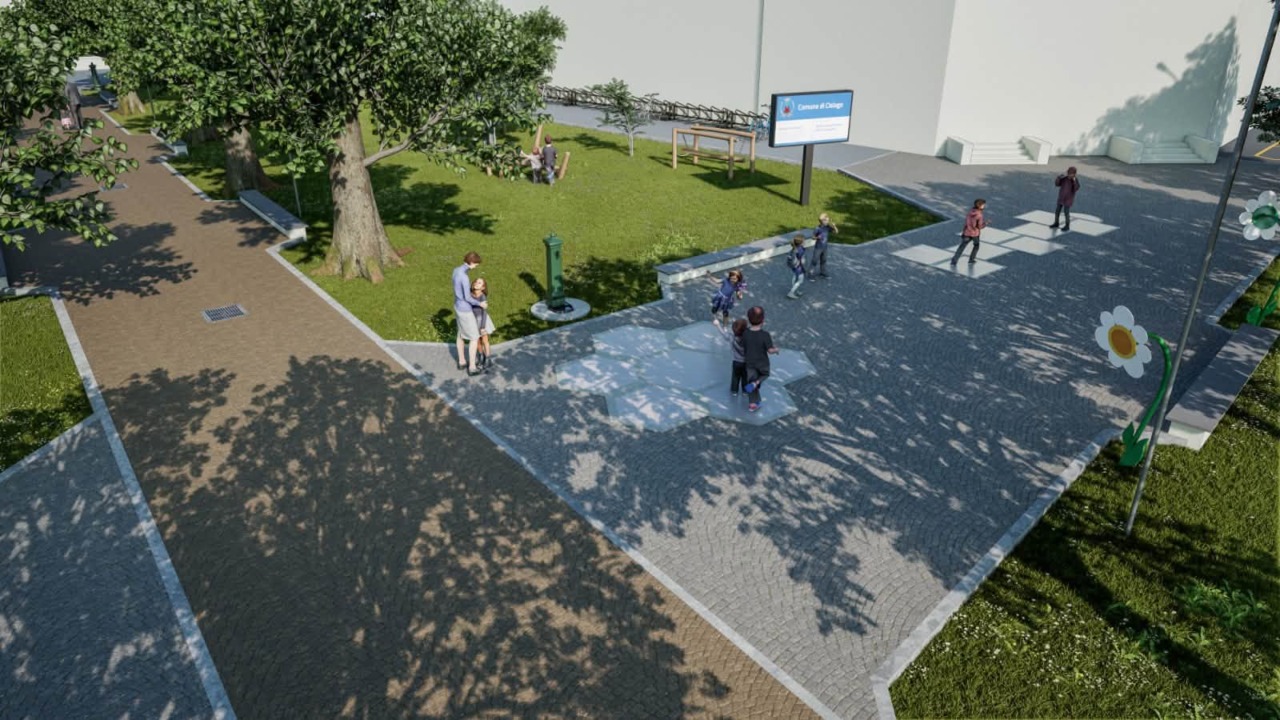 Riqualificazione di piazza Toti: il progetto per una nuova area davanti alla scuola