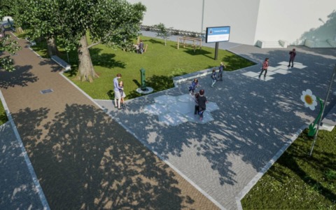 Riqualificazione di piazza Toti: il progetto per una nuova area davanti alla scuola