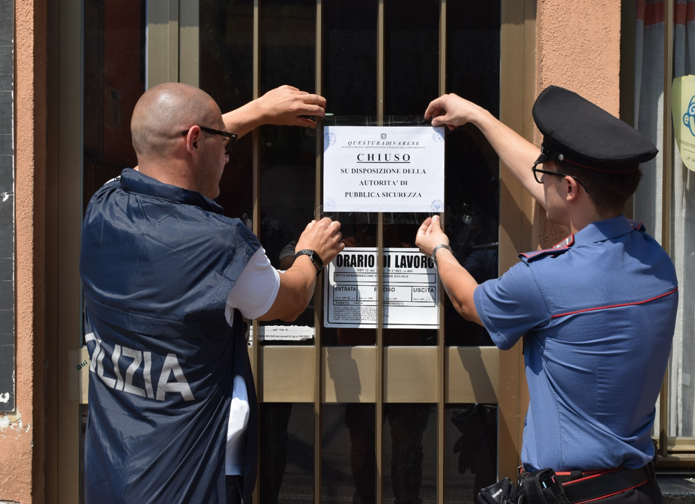 Chiusura temporanea del bar a Besano